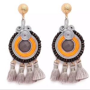 NEW!!! Ethnic Statement Long Tassel Earrings